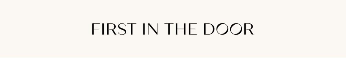Cover Image for First In The Door
